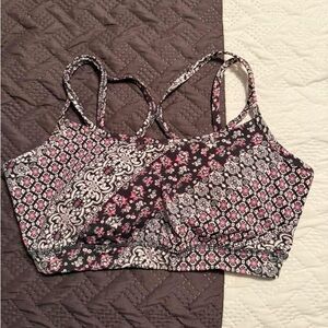 Floral Patterned Sports Bra